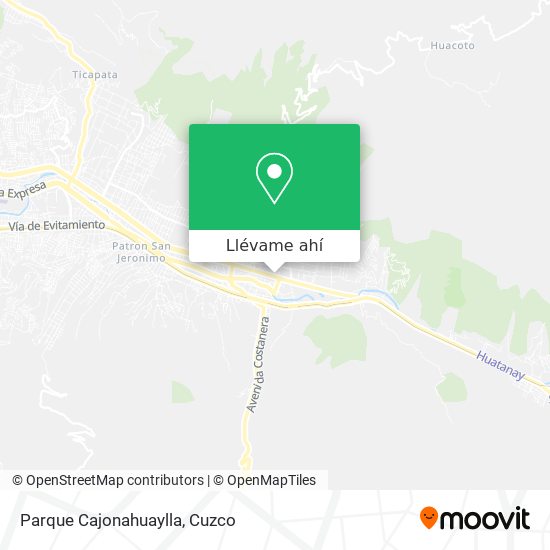 Mapa de Parque Cajonahuaylla