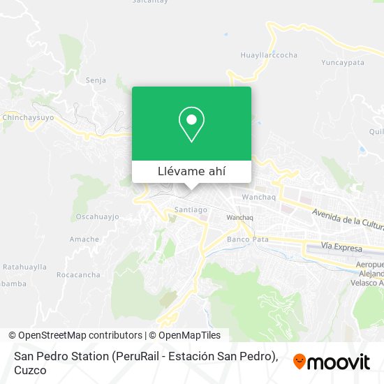 Mapa de San Pedro Station (PeruRail - Estación San Pedro)