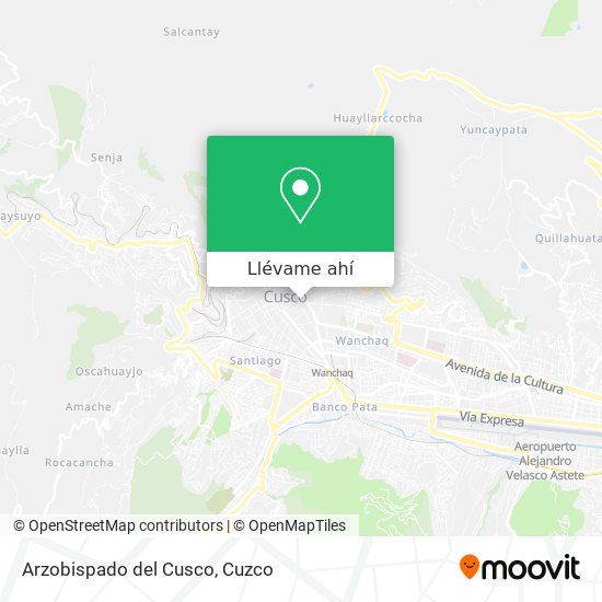 Mapa de Arzobispado del Cusco