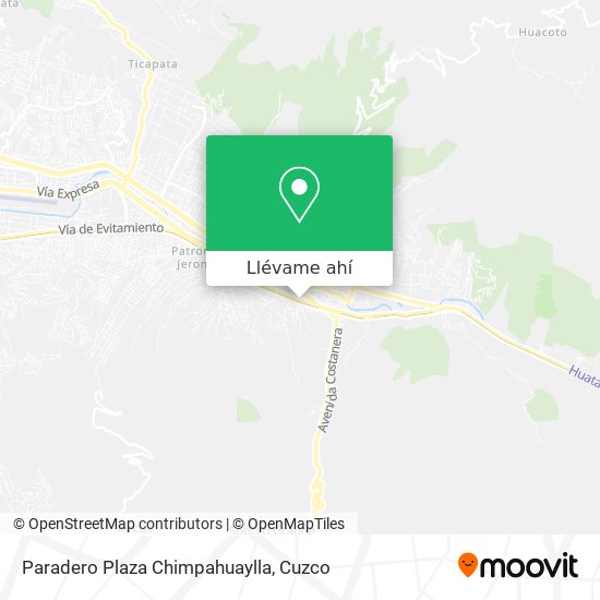 Mapa de Paradero Plaza Chimpahuaylla