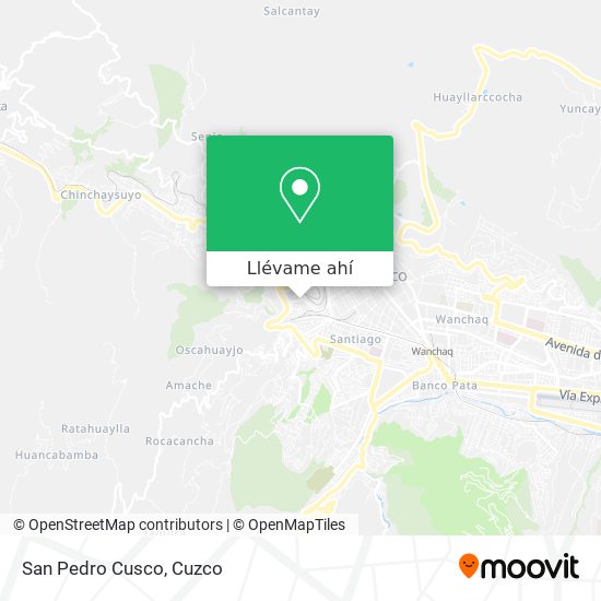 Mapa de San Pedro Cusco