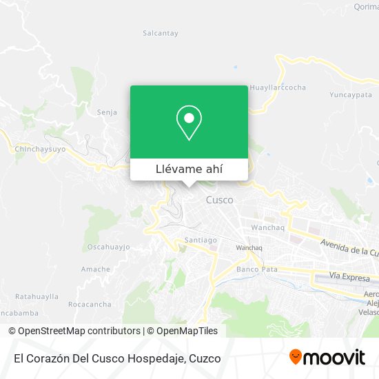 Mapa de El Corazón Del Cusco Hospedaje