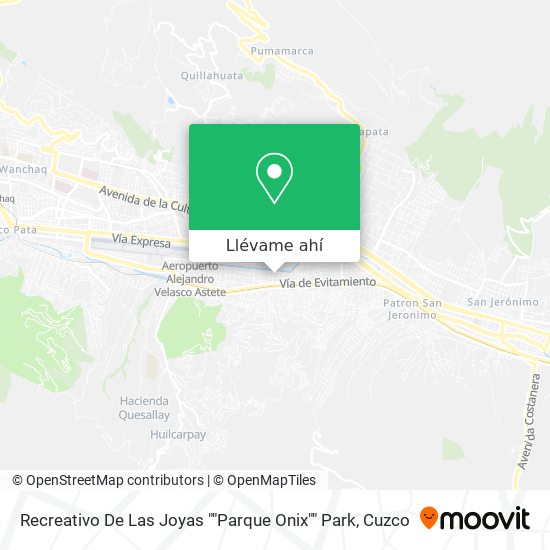 Mapa de Recreativo De Las Joyas ""Parque Onix"" Park