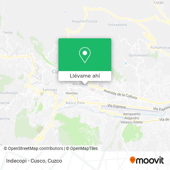 Mapa de Indecopi - Cusco