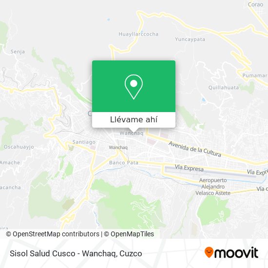 Mapa de Sisol Salud Cusco - Wanchaq
