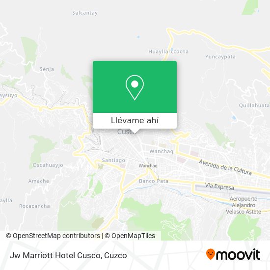 Mapa de Jw Marriott Hotel Cusco