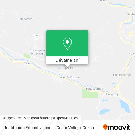 Mapa de Institucion Educativa Inicial Cesar Vallejo