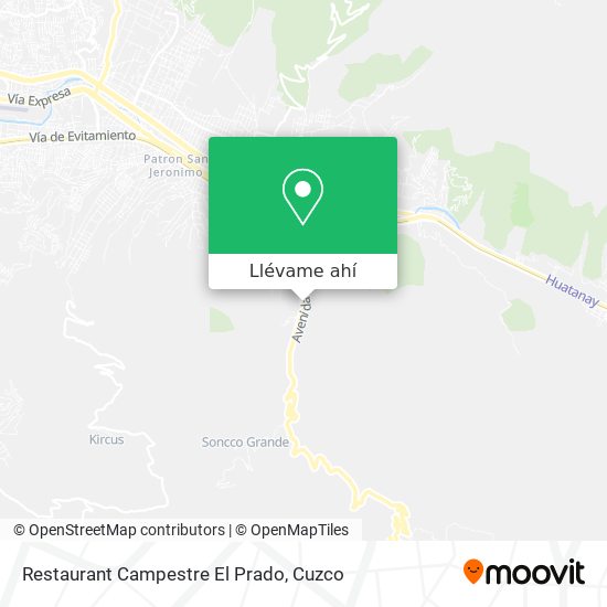 Mapa de Restaurant Campestre El Prado