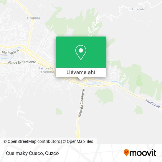 Mapa de Cusimaky Cusco