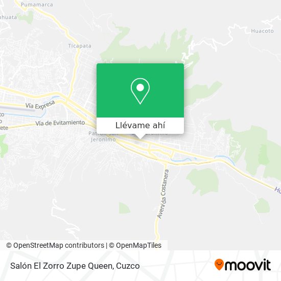 Mapa de Salón El Zorro Zupe Queen