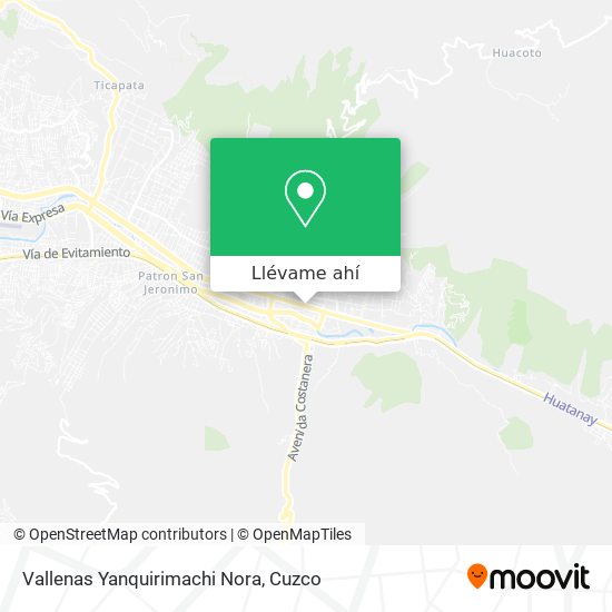 Mapa de Vallenas Yanquirimachi Nora