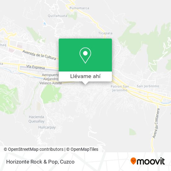 Mapa de Horizonte Rock & Pop