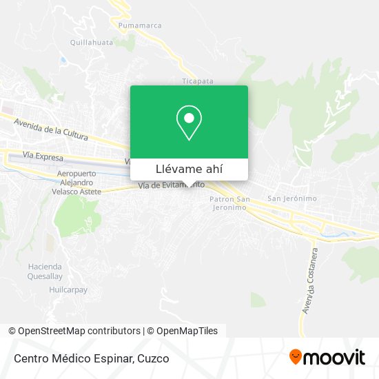 Mapa de Centro Médico Espinar