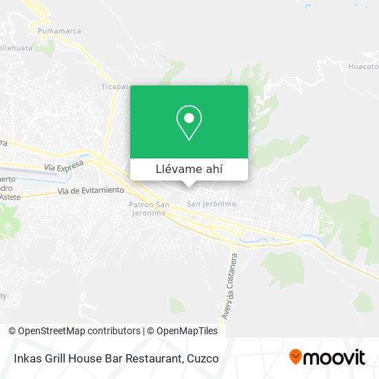 Mapa de Inkas Grill House Bar Restaurant