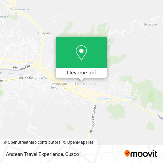 Mapa de Andean Travel Experience