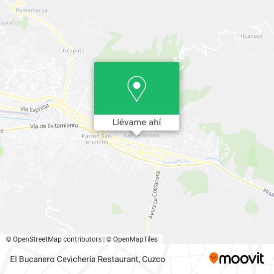 Mapa de El Bucanero Cevichería Restaurant