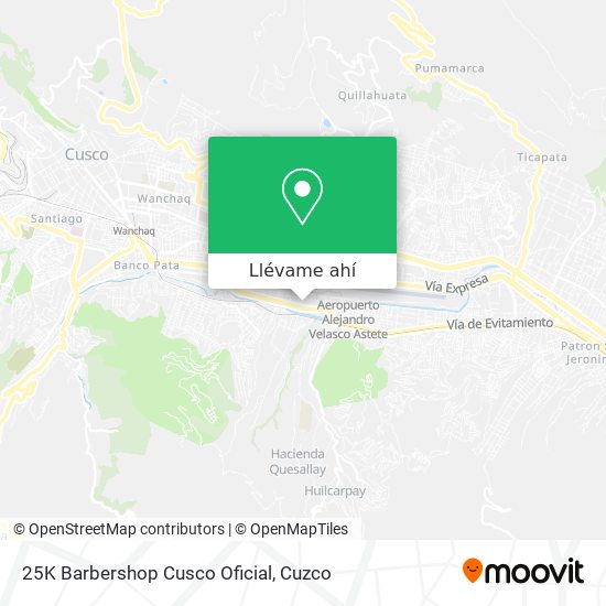 Mapa de 25K Barbershop Cusco Oficial