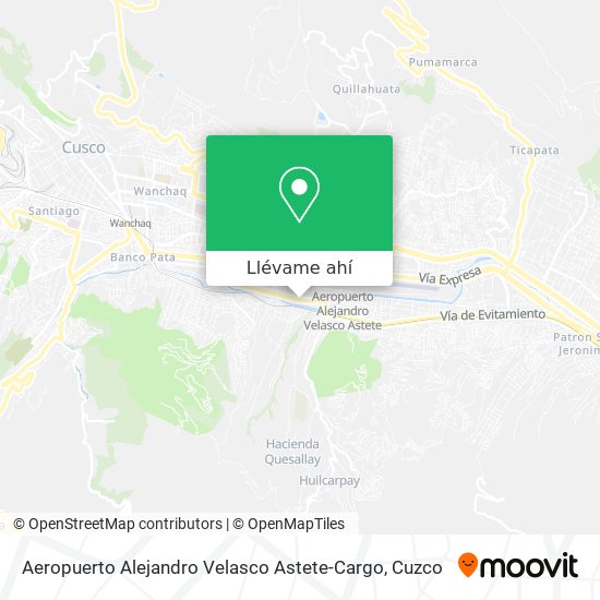 Mapa de Aeropuerto Alejandro Velasco Astete-Cargo