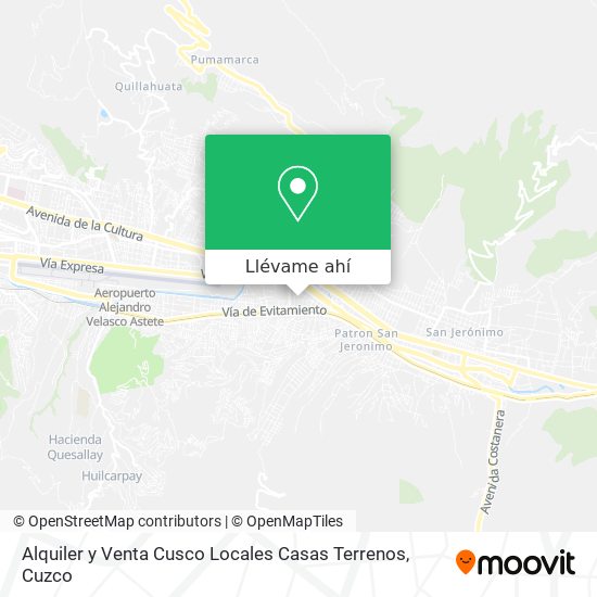 Mapa de Alquiler y Venta Cusco Locales Casas Terrenos