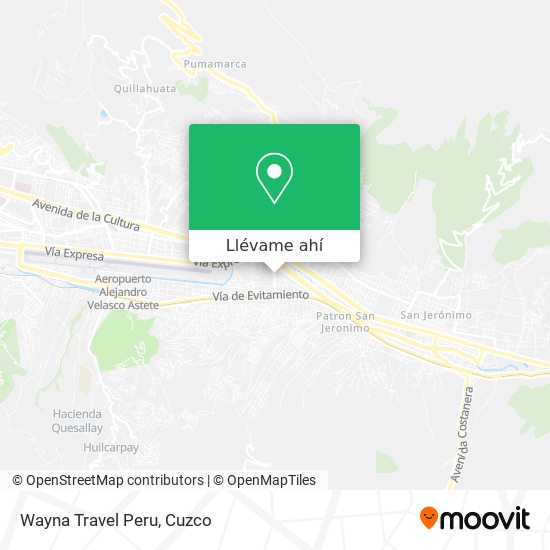 Mapa de Wayna Travel Peru