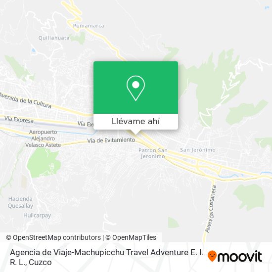 Mapa de Agencia de Viaje-Machupicchu Travel Adventure E. I. R. L.