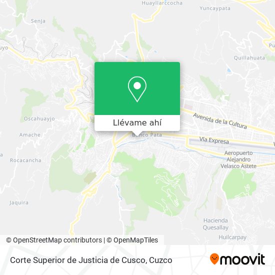 Mapa de Corte Superior de Justicia de Cusco