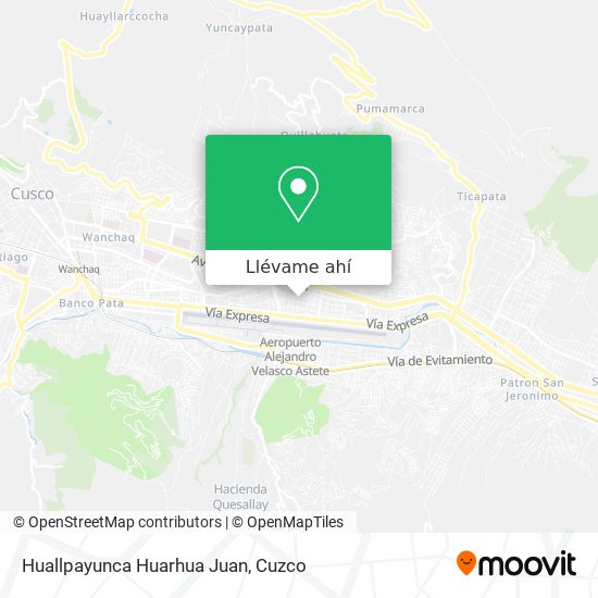 Mapa de Huallpayunca Huarhua Juan
