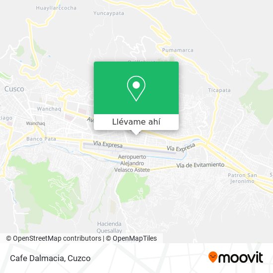 Mapa de Cafe Dalmacia