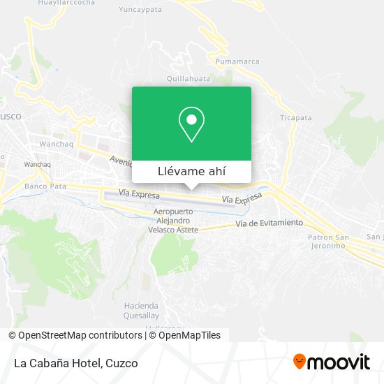 Mapa de La Cabaña Hotel