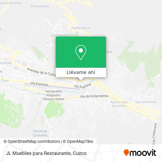 Mapa de JL Muebles para Restaurante