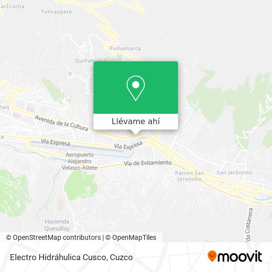 Mapa de Electro Hidráhulica Cusco