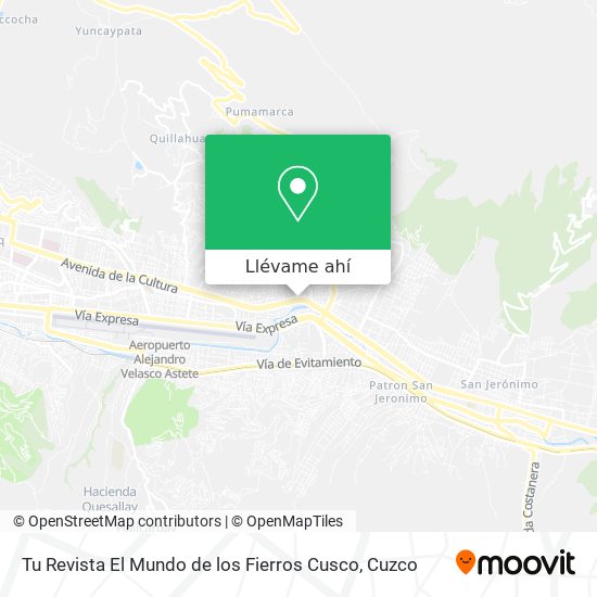 Mapa de Tu Revista El Mundo de los Fierros Cusco