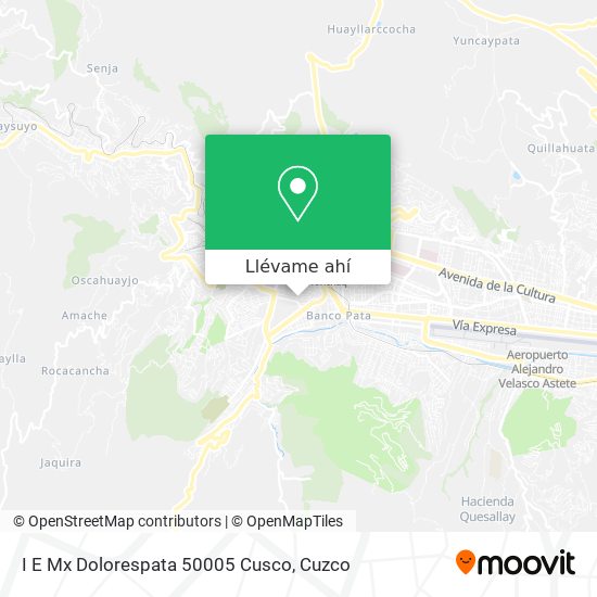 Mapa de I E Mx Dolorespata 50005 Cusco