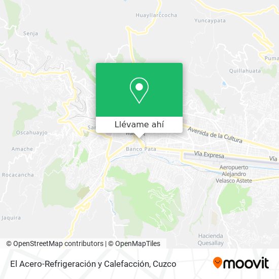 Mapa de El Acero-Refrigeración y Calefacción