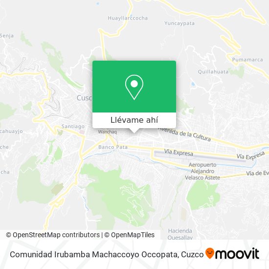 Mapa de Comunidad Irubamba Machaccoyo Occopata