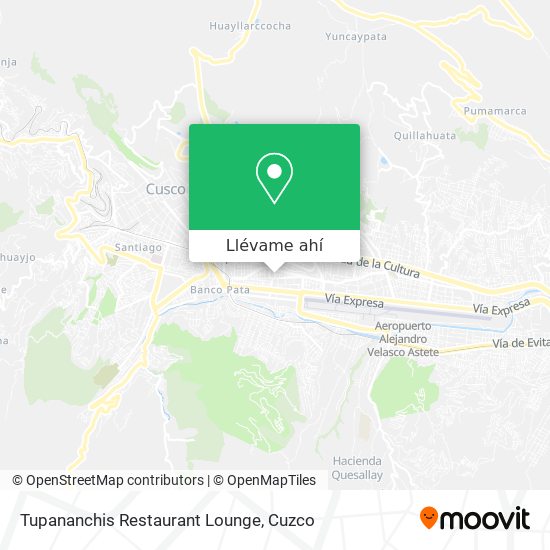 Mapa de Tupananchis Restaurant Lounge