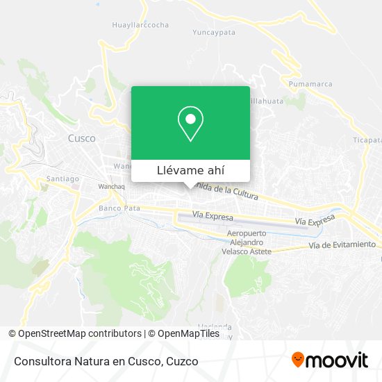 Mapa de Consultora Natura en Cusco