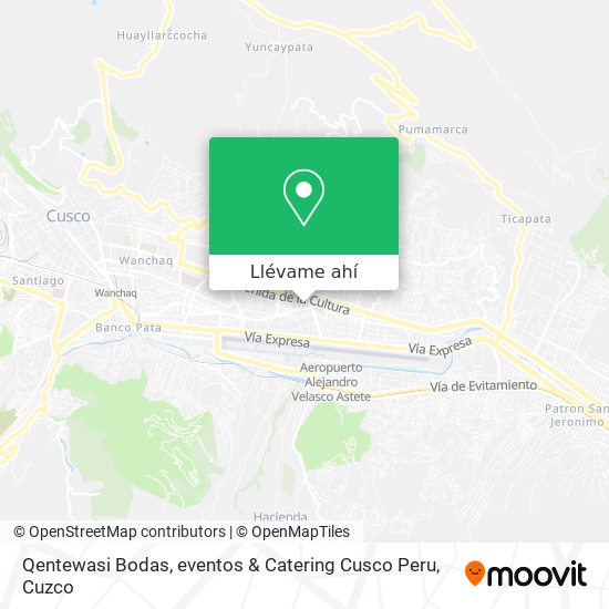 Mapa de Qentewasi Bodas, eventos & Catering Cusco Peru