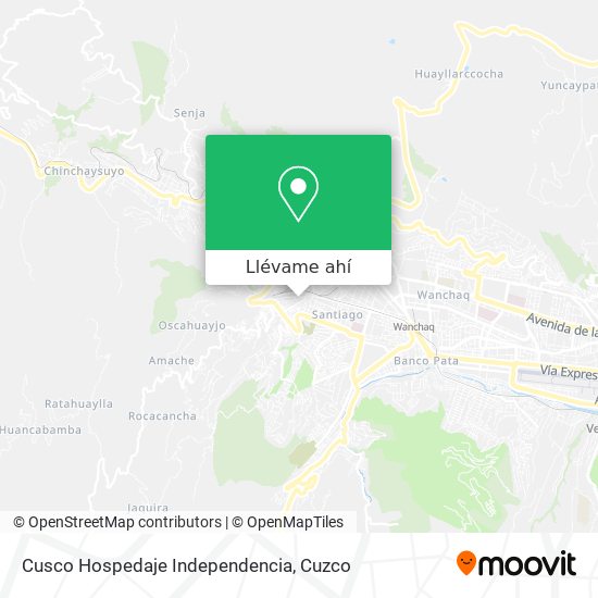 Mapa de Cusco Hospedaje Independencia