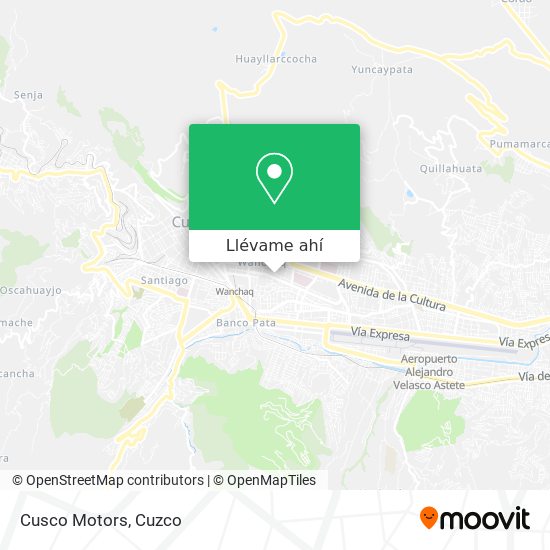 Mapa de Cusco Motors