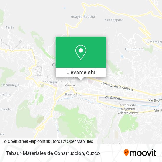 Mapa de Tabsur-Materiales de Construcción