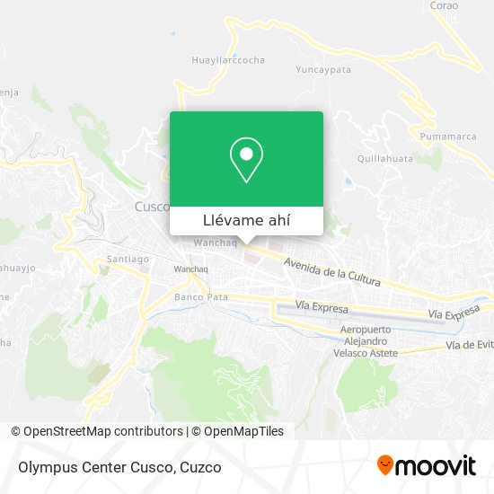 Mapa de Olympus Center Cusco