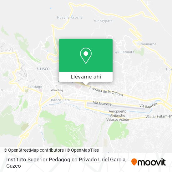 Mapa de Instituto Superior Pedagógico Privado Uriel Garcia