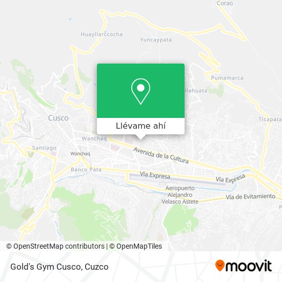 Mapa de Gold's Gym Cusco