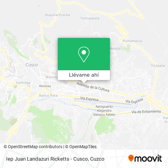 Mapa de Iep Juan Landazuri Ricketts - Cusco