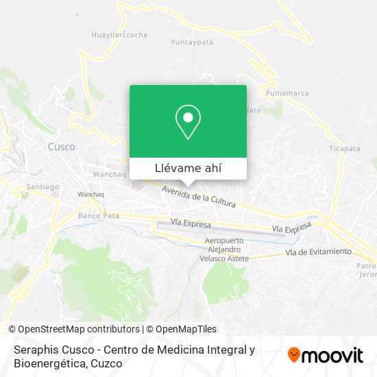 Mapa de Seraphis Cusco - Centro de Medicina Integral y Bioenergética