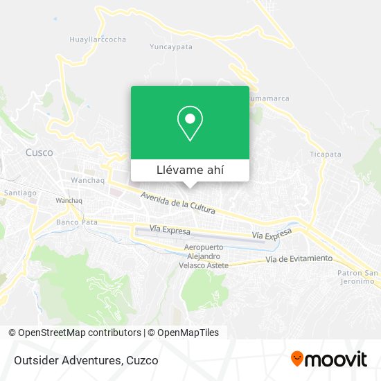 Mapa de Outsider Adventures