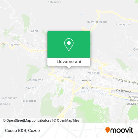 Mapa de Cusco B&B