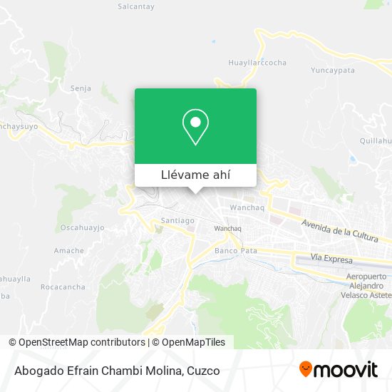Mapa de Abogado Efrain Chambi Molina