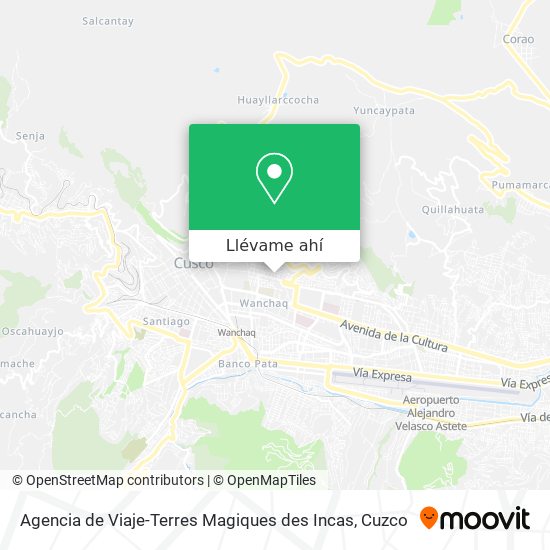 Mapa de Agencia de Viaje-Terres Magiques des Incas